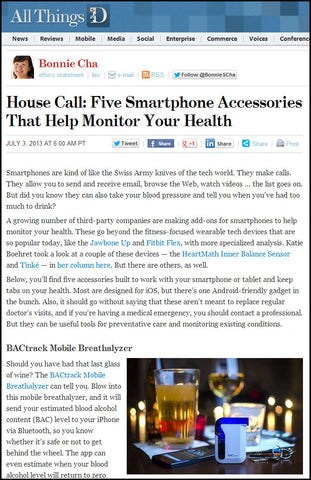 All Things D Features BACtrack Mobile
