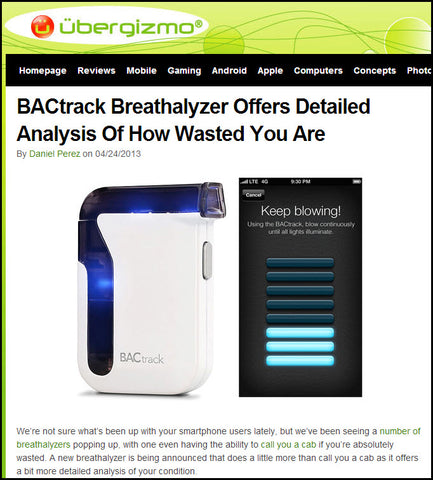 Ubergizmo Reviews BACtrack Mobile
