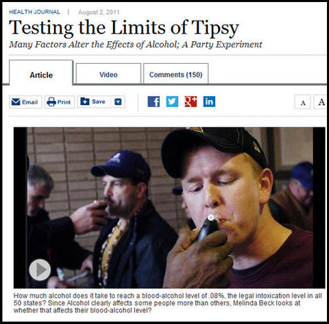 BACtrack Breathalyzer Coverage In The Wall Street Journal