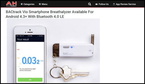 Android Headlines Features BACtrack Vio Smartphone Breathalyzer
