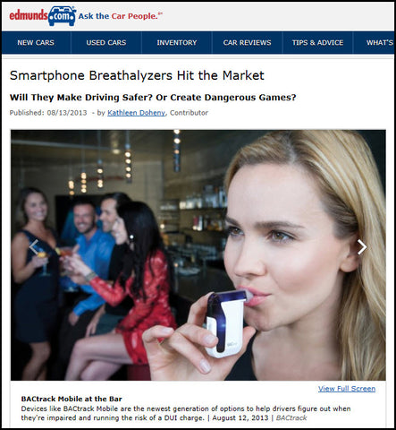 BACtrack Mobile in Edmunds.com Article
