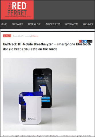 BACtrack Mobile in Red Ferret
