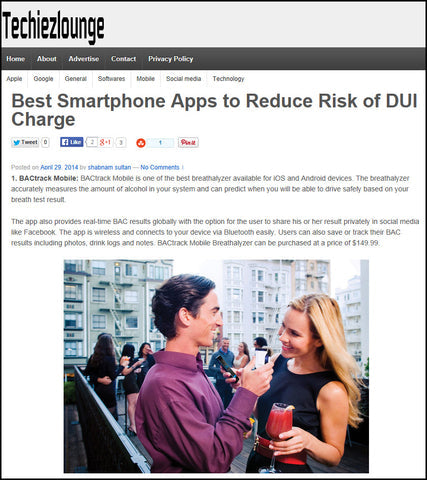 BACtrack Mobile Counted as One of Best Apps for Avoiding DUI